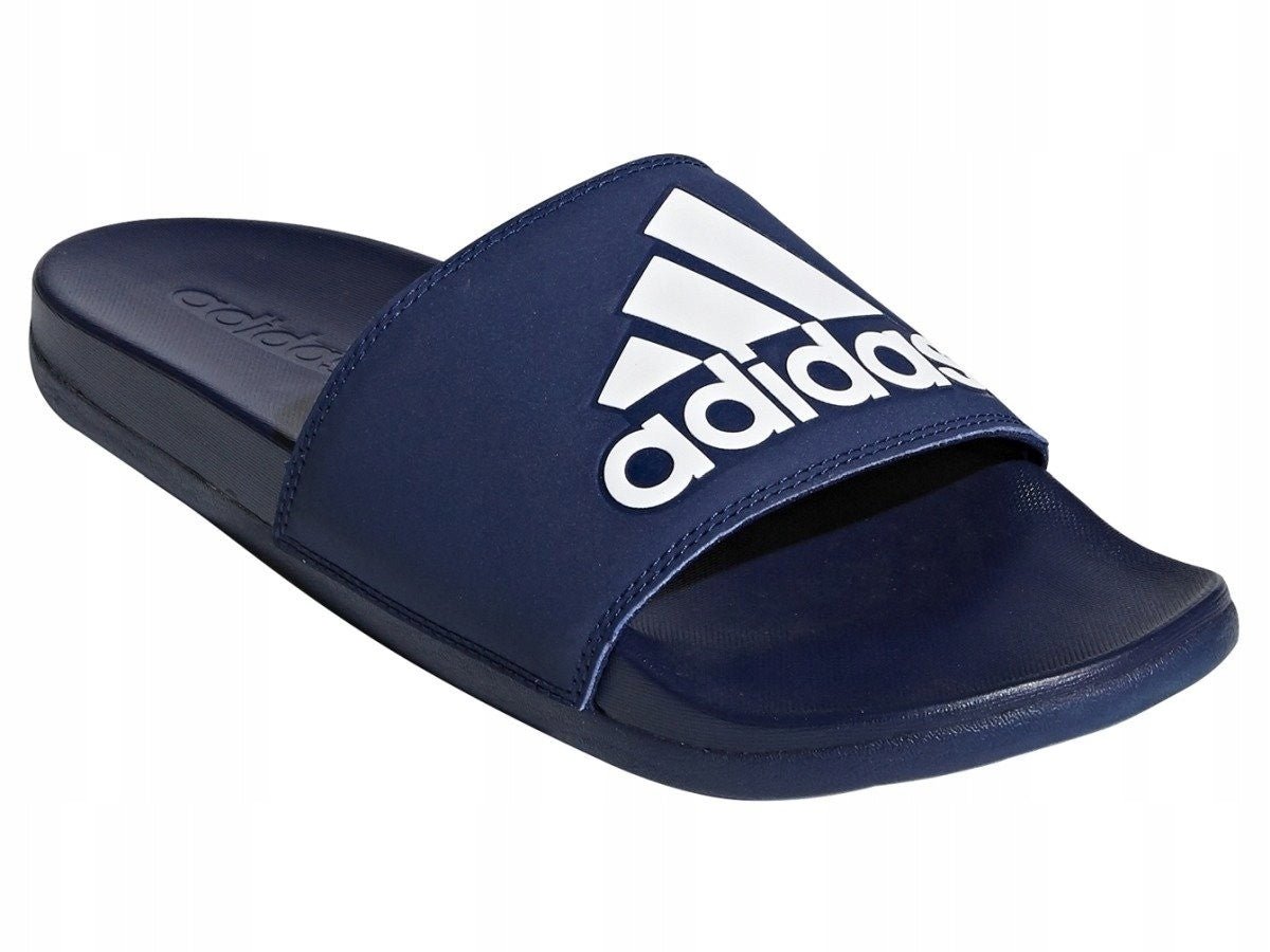 adidas Adilette Comfort Slides Blue/White - Best Buy Soccer